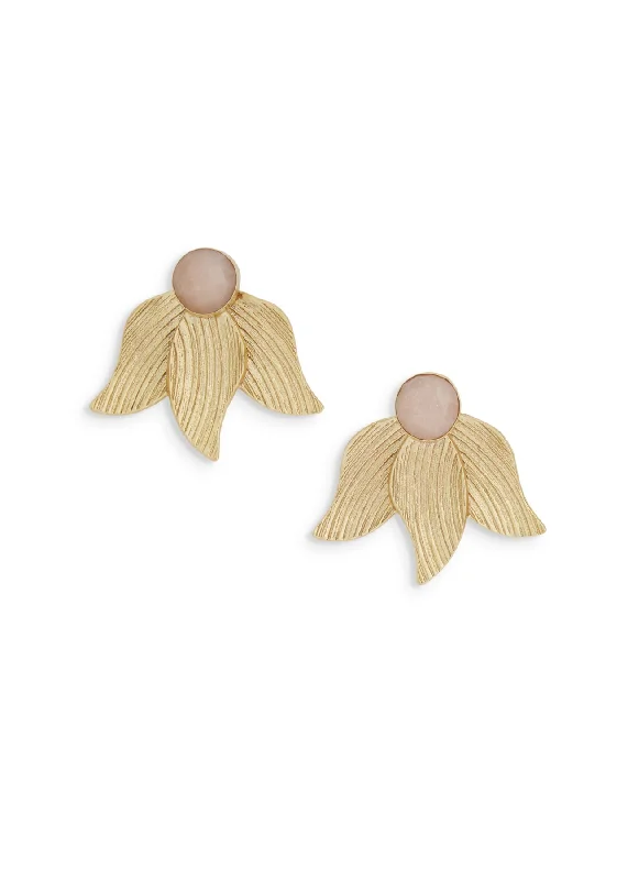 Stunning Statement Jewelry, Unbeatable Discounts Lily Earrings | Peach Moonstone