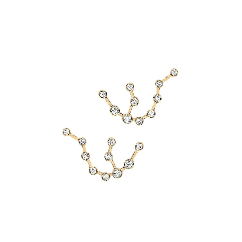 High-End Sparkle, Low-End Prices – Shop Now Baby Aquarius Constellation Studs