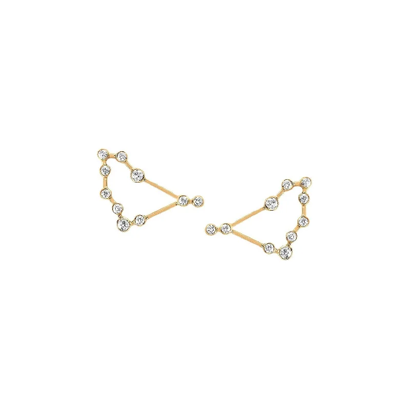 Flash Sale On Stunning Jewelry – Limited Stock Available Baby Capricorn Diamond Constellation Studs