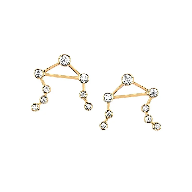 Timeless Jewelry Styles At Wallet-Friendly Prices Baby Libra Diamond Constellation Studs