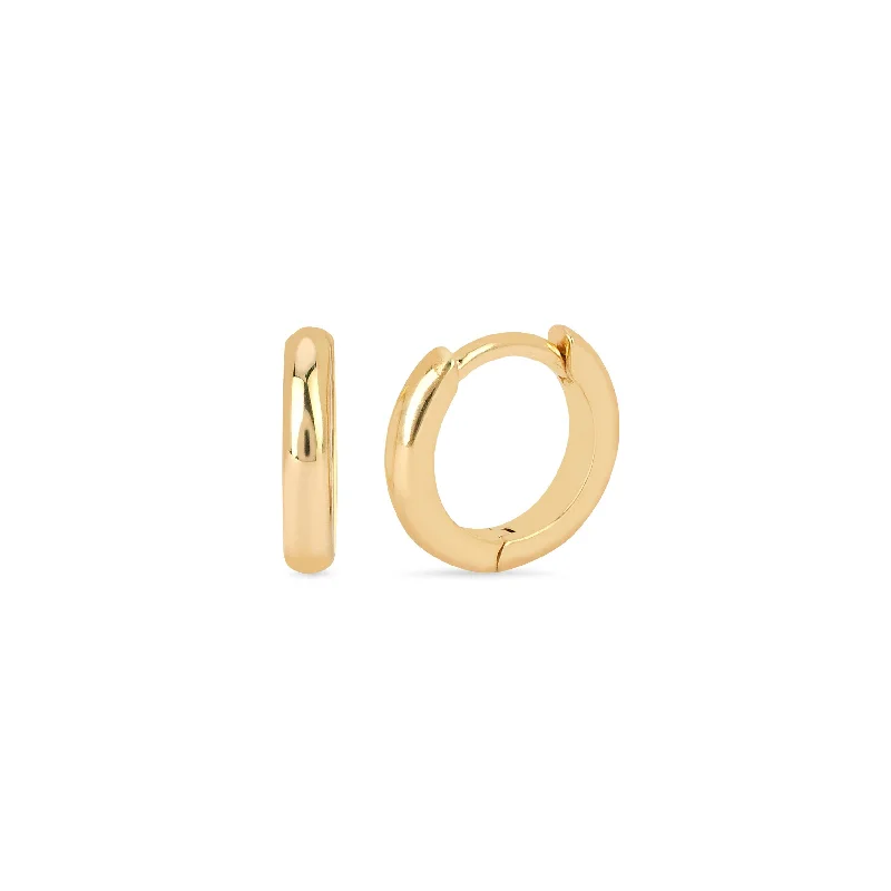 Fashion-Forward Geometric Jewelry For Contemporary Style Solid Goddess Hoops