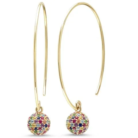 Limited-Time Jewelry Sale – Elegant Styles At Less Rainbow Gemstone Disco Ball Earrings