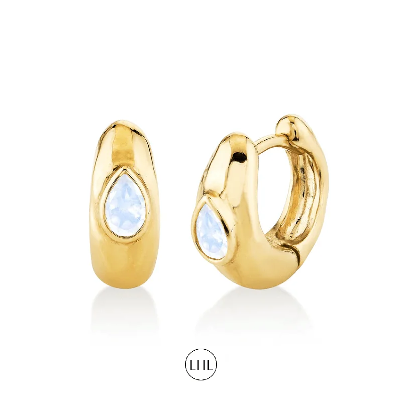 Shine In Style – Shop Jewelry Discounts Today River Water Drop Moonstone Huggies