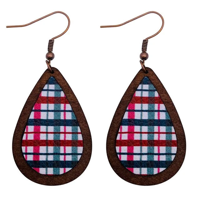 Dainty And Elegant Jewelry Now At Reduced Prices Beautiful Vintage Plaid Christmas Earrings