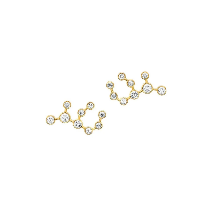 Elegant Necklaces And Bracelets At Limited-Time Offers Baby Virgo Diamond Constellation Studs