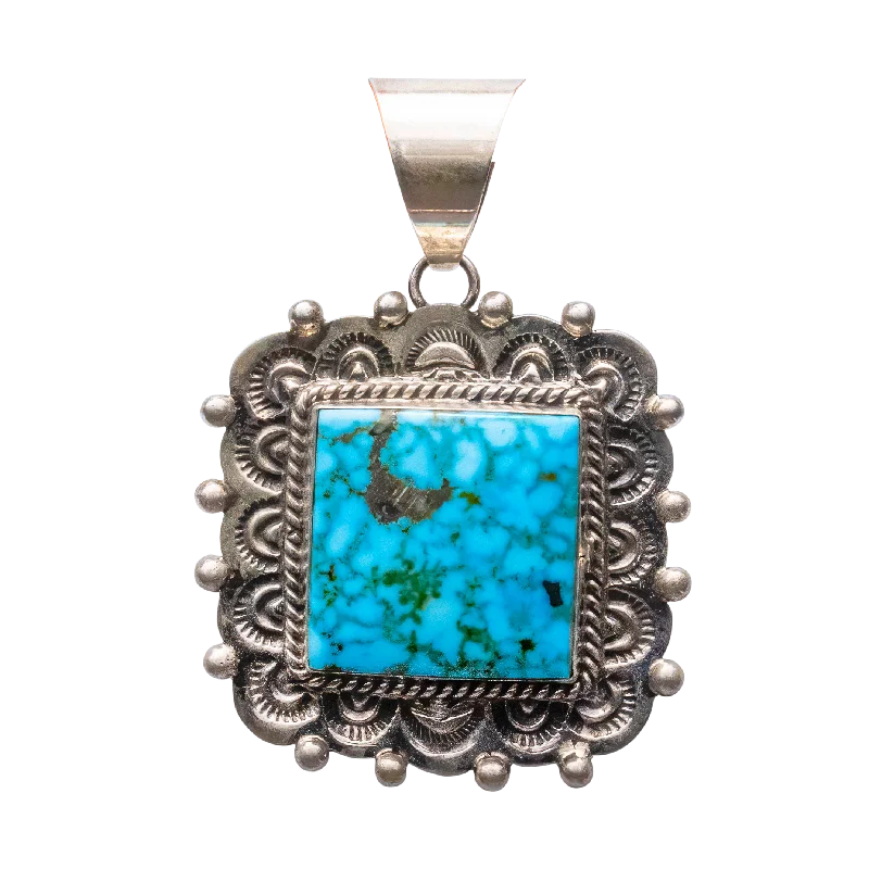 Birdseye Kingman Turquoise Pendant | Ella Linkin