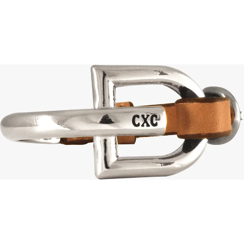 CXC Leather Shackle  Bracelet with Buckle