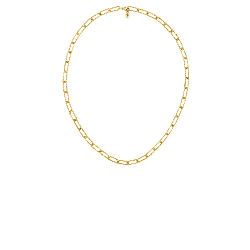 Gold Glitter Chain Necklace