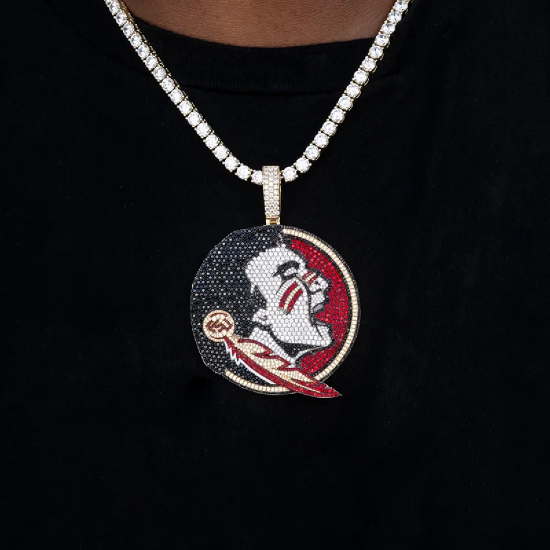 Large Florida State Seminoles Official NCAA Mascot Pendant