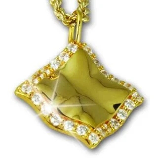 Paris Scarf Gold Pendant