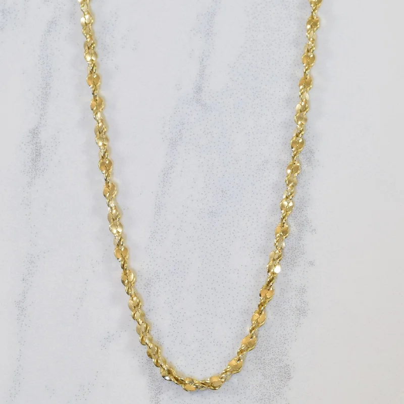 10k Yellow Gold Sparkle Chain | 22" |