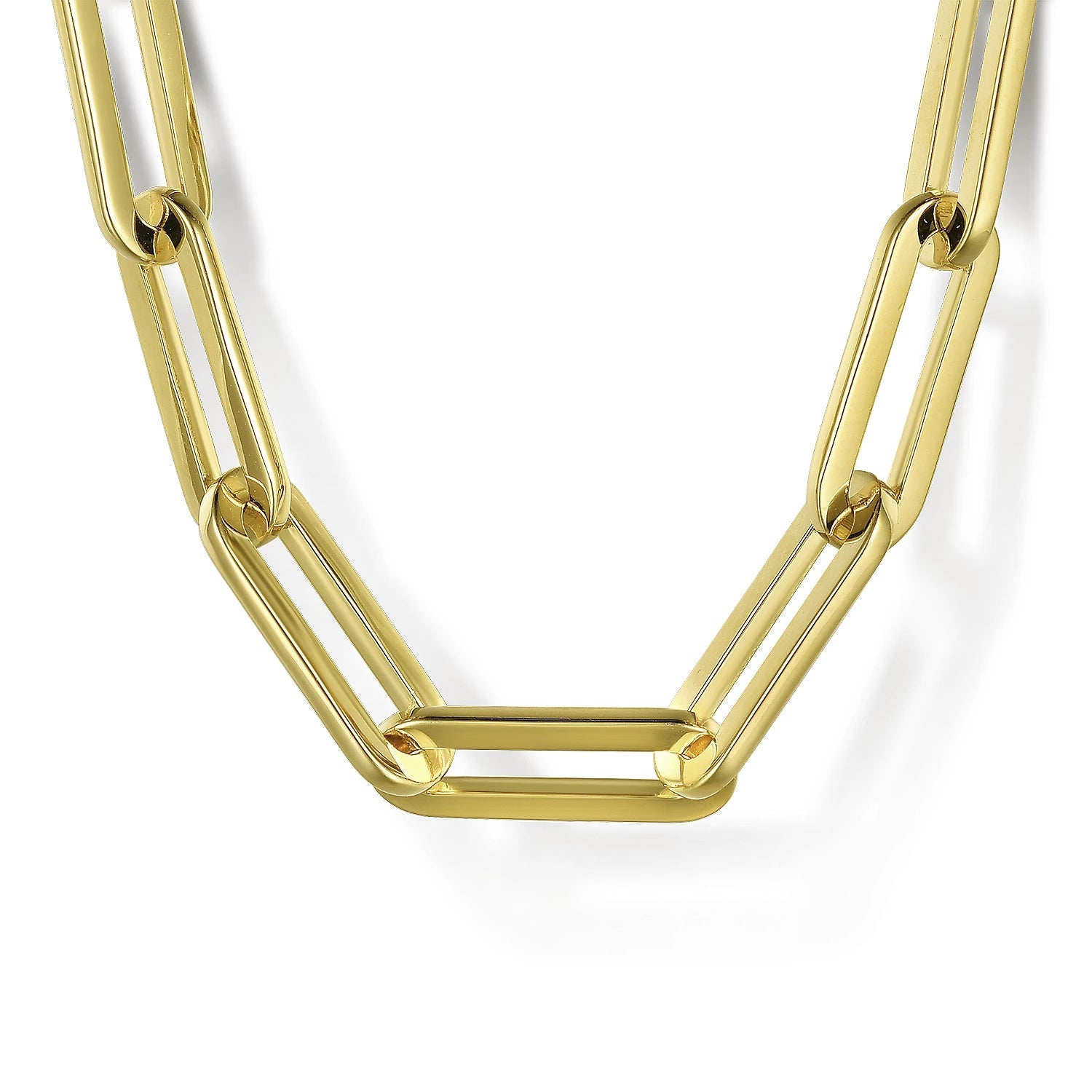 Upgrade Your Collection With Our Limited-Time Jewelry Sale 14K Y Gold 17" Large Paperclip Chain 16.0grms