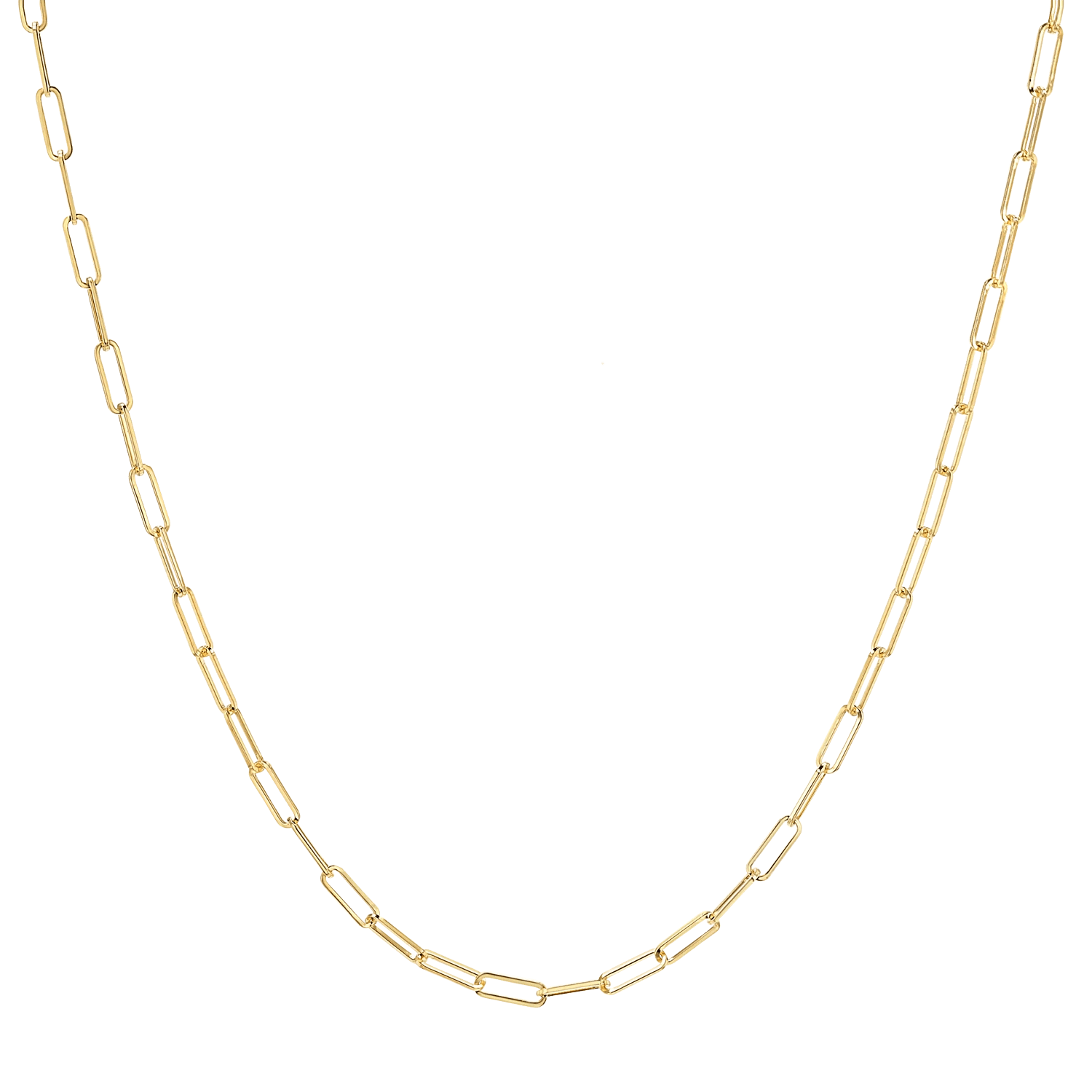 Fashion-Forward Jewelry At Incredible Prices 14K Y Gold 18" Paperclip Chain 3.2grms