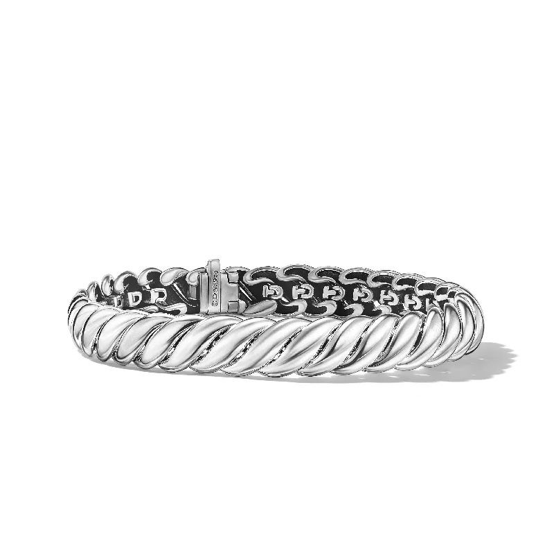 Stunning Jewelry Pieces At The Lowest Prices Ever Sculpted Cable Bracelet in Sterling Silver\, 8.5mm