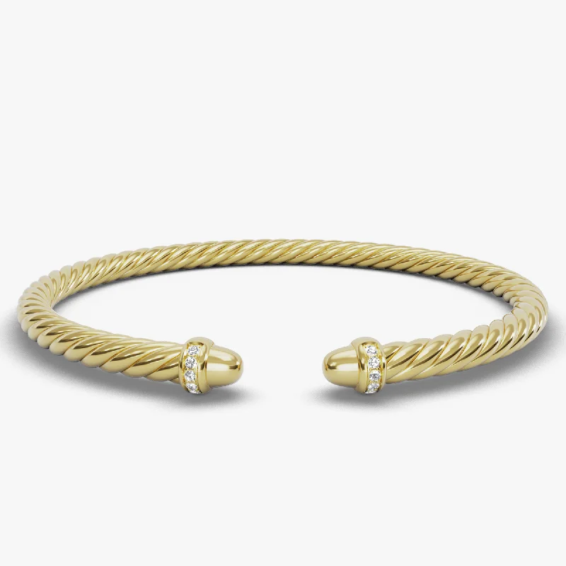 Premium Jewelry Now Available At Special Discounts 4MM MODERN CABLESPIRA BRACELET GG DI 18K