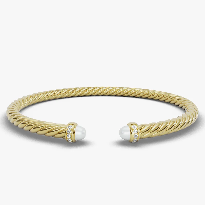 Unmissable Discounts On Timeless Jewelry Pieces 4MM MODERN CABLESPIRA BRACELET PE DI 18K