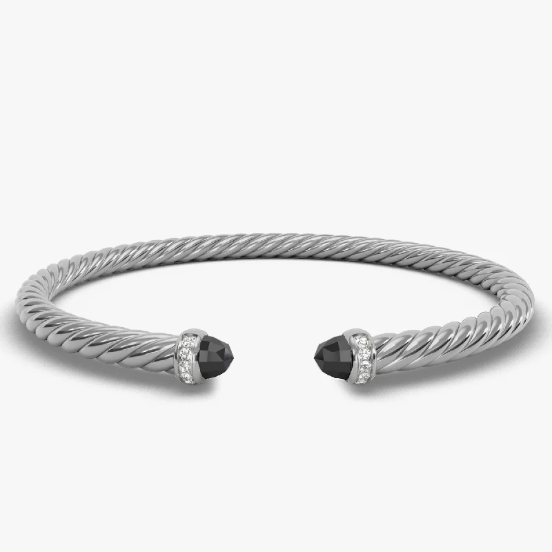 Premium Jewelry At Special Low Prices For A Limited Time 4MM MODERN CABLE FLEX BRACELET BO DI SIL