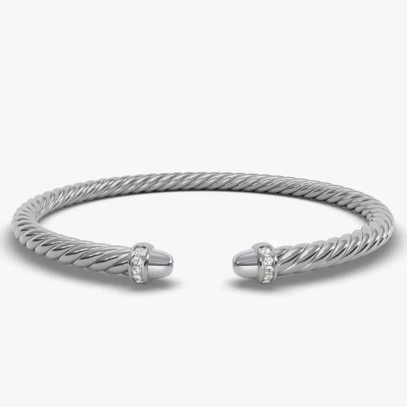 Buy More, Save More On Stunning Jewelry Designs 4MM MODERN CABLE FLEX BRACELET DI SIL