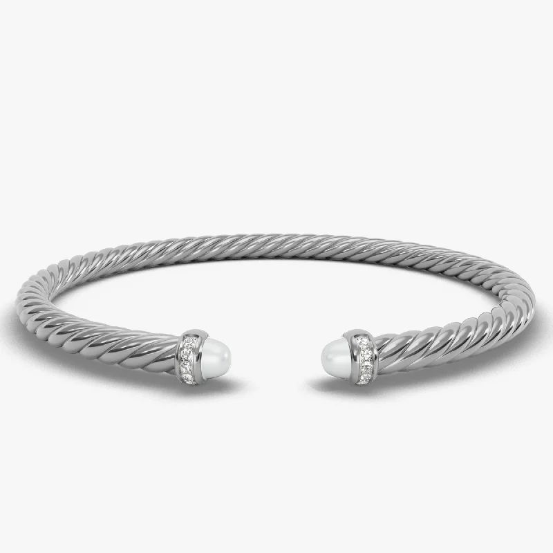 Grab Your Favorite Jewelry At The Lowest Prices 4MM MODERN CABLE FLEX BRACELET PE DI SIL