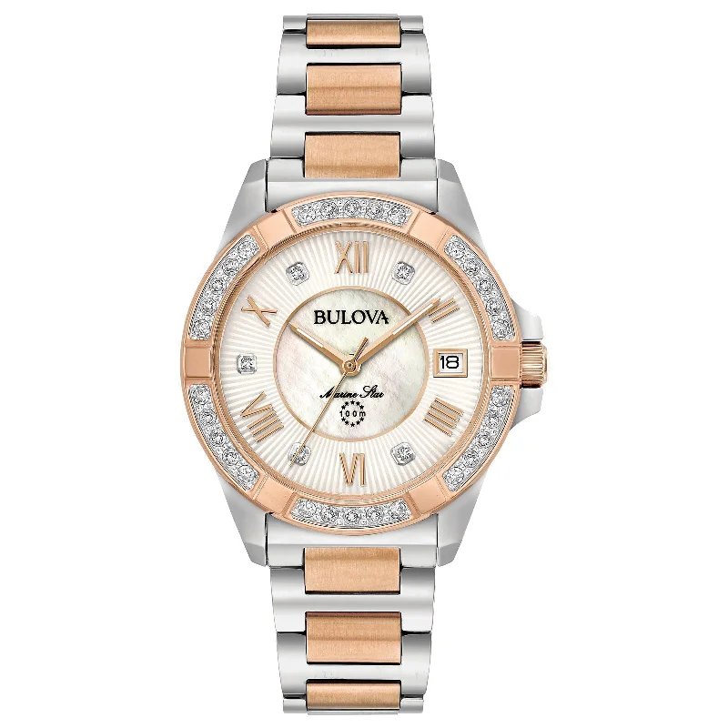 Celebrate Every Occasion With Sparkling Savings Bulova Marine Star Collection 98R234