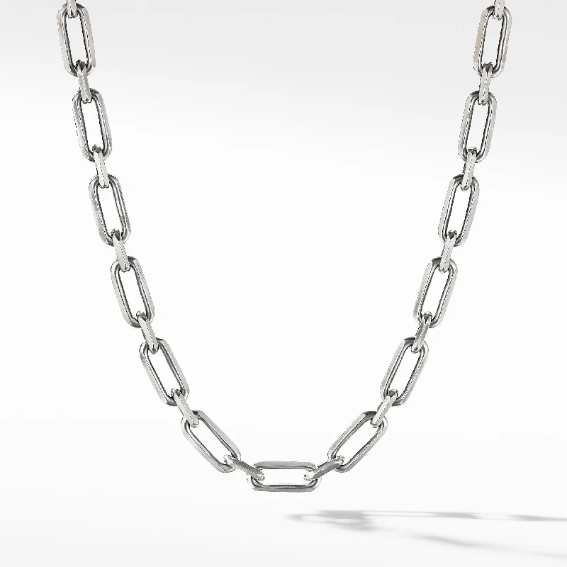 Get The Jewelry You Love At A Price You Love Elongated Open Chain Link Necklace in Sterling Silver\, 8.5mm