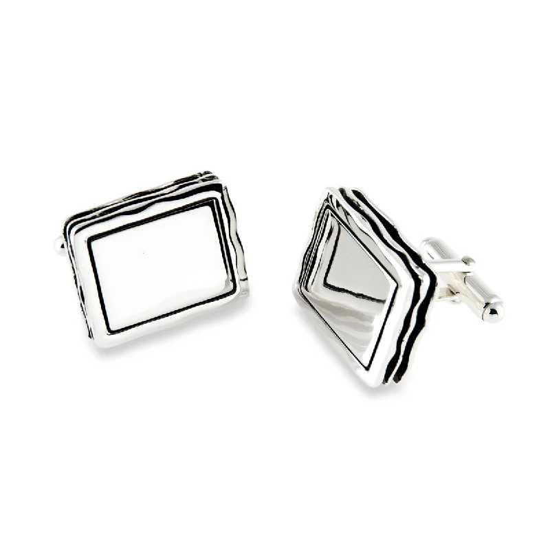 Eco-Friendly Sustainable Jewelry For Conscious Buyers Waves Engravable Cufflink