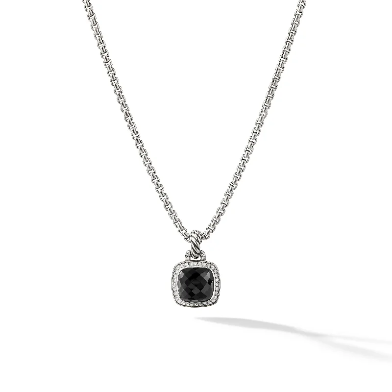 Elegant Jewelry At Unbeatable Prices – Shop Today Albion® Pendant in Sterling Silver with Black Onyx and Diamonds\, 11mm