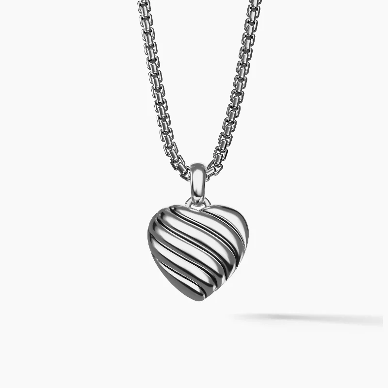 Luxury Jewelry Sale – Elegant Styles At Unbeatable Prices 23X18MM SCULPTED CABLE HEART LOCKET ENHNCR SIL