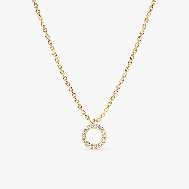 Dainty Circle Of Life Diamond Necklace, Lola