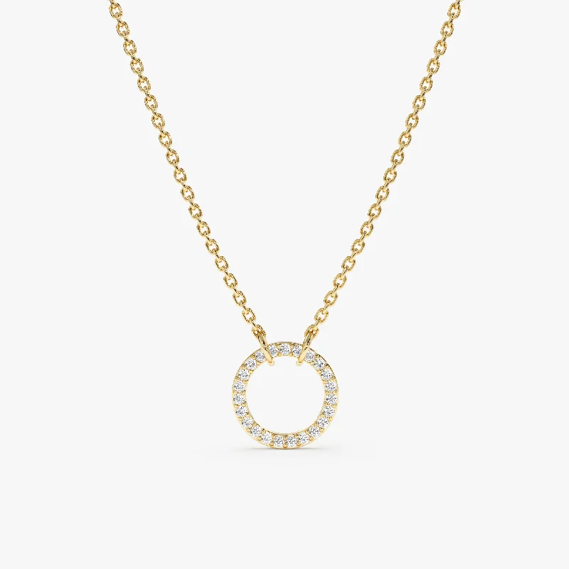 Diamond Circle Of Life Necklace, Lola