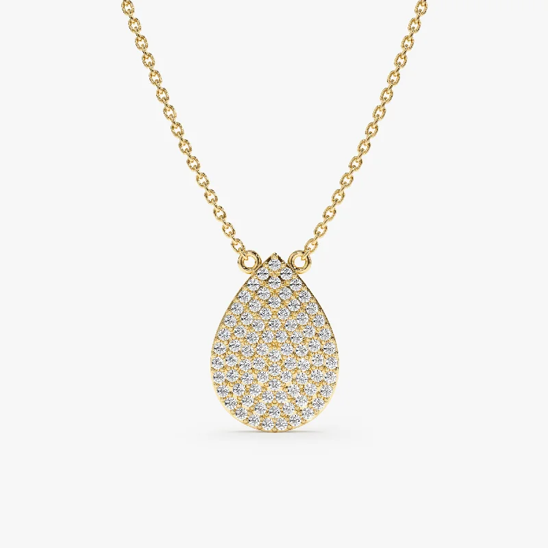 Diamond Drop Necklace, Lainey