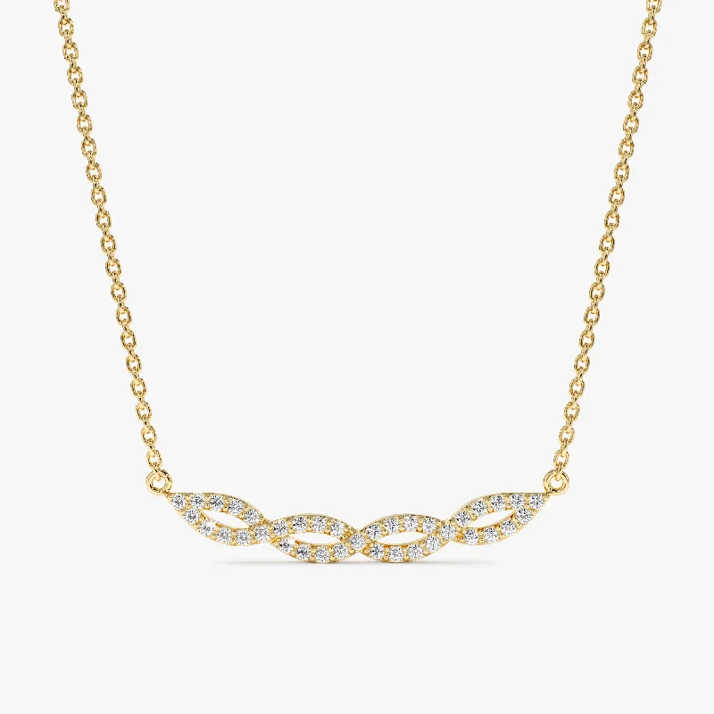 Diamond Twist Necklace, Emma