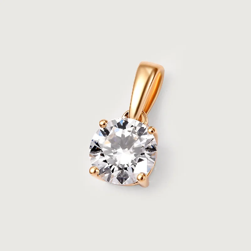 Lab Grown Diamond Pendant in 9K Gold