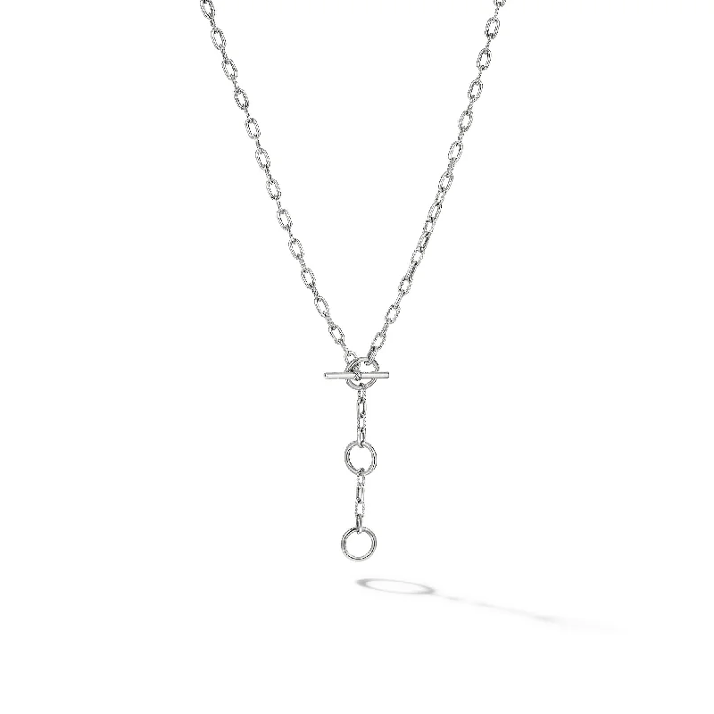 Grab Your Dream Jewelry At The Lowest Prices DY Madison® Three Ring Chain Necklace in Sterling Silver\, 3mm