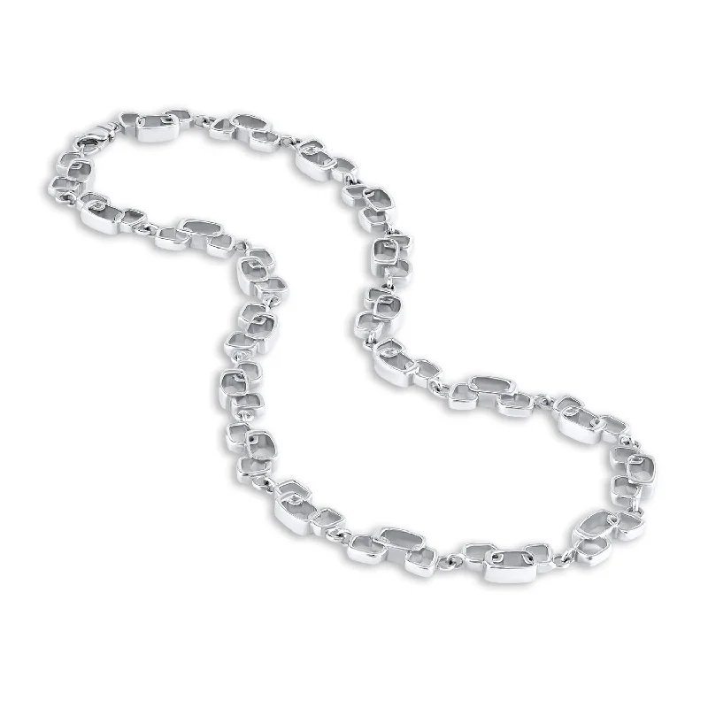 The Perfect Jewelry Piece At The Perfect Discount Open Freeform Rectangular Link Necklace