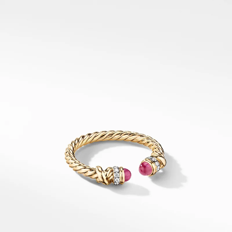 The Perfect Accessory For Less – Jewelry Sale Live Petite Helena Ring in 18K Yellow Gold with Rubies and Diamonds\, 2.5mm