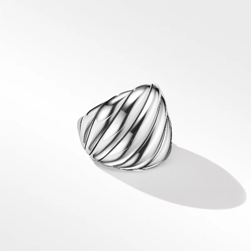 Limited-Time Offer On Elegant Jewelry Pieces Sculpted Cable Ring in Sterling Silver\, 21mm