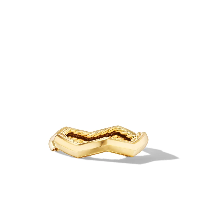 Elegant Jewelry Pieces At Unbelievable Prices Zig Zag Stax™ Ring in 18K Yellow Gold\, 3mm