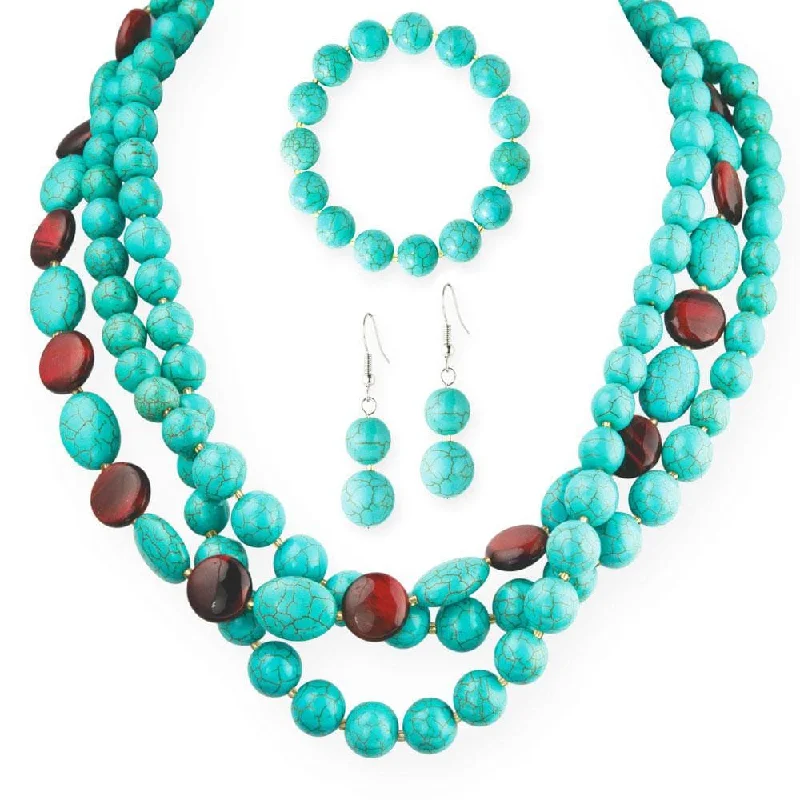 Elegant Jewelry Styles At Budget-Friendly Prices Turquoise and Tiger's Eye Collection