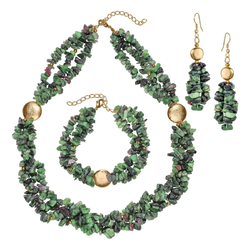 Grab Your Favorite Jewelry At The Lowest Prices Vivacious Ruby - Zoisite Collection