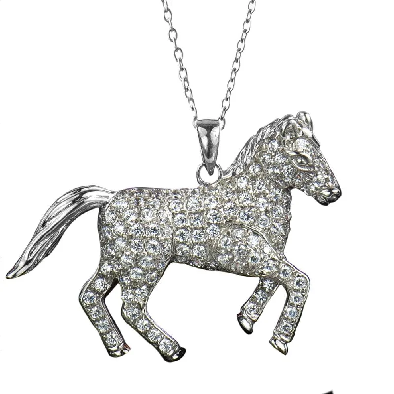 Limited-Time Jewelry Discounts – Shine Without The Splurge Wild Pony Rhodium Pendant