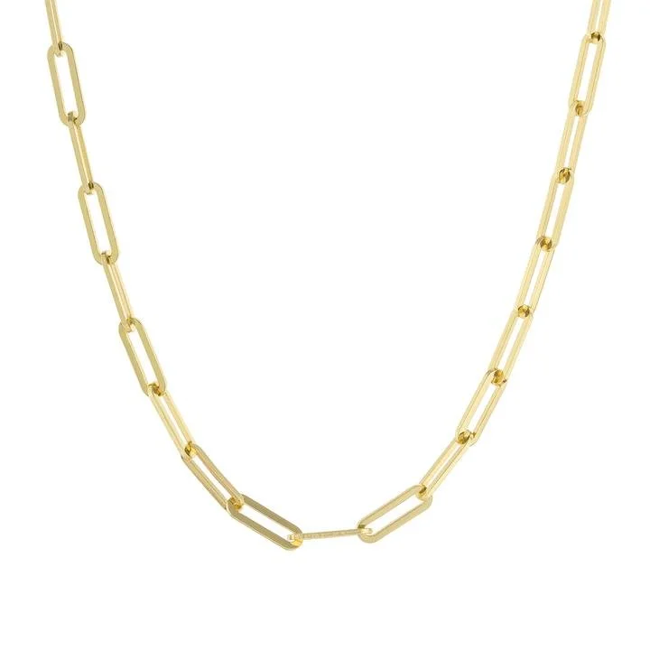 Don't Miss Out On Jaw-Dropping Jewelry Discounts YGP Sterling 18" Paperclip Chain