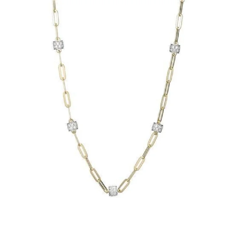 Glamorous Jewelry, Glamorous Deals – Shop Now YGP Sterling CZ 36" Paperclip Chain