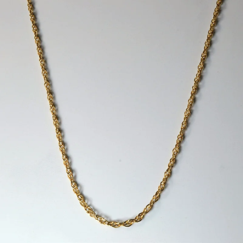 10k Yellow Gold Prince of Wales Chain | 26"|