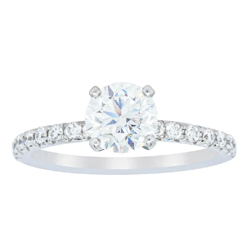 High-Quality Gemstone Jewelry For Special Occasions 18ct White Gold 1.00ct Diamond Comet Ring