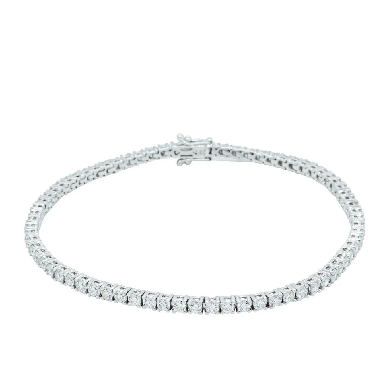 Timeless Jewelry Styles At Wallet-Friendly Prices 18ct White Gold 3.45ct Diamond Panorama Bracelet