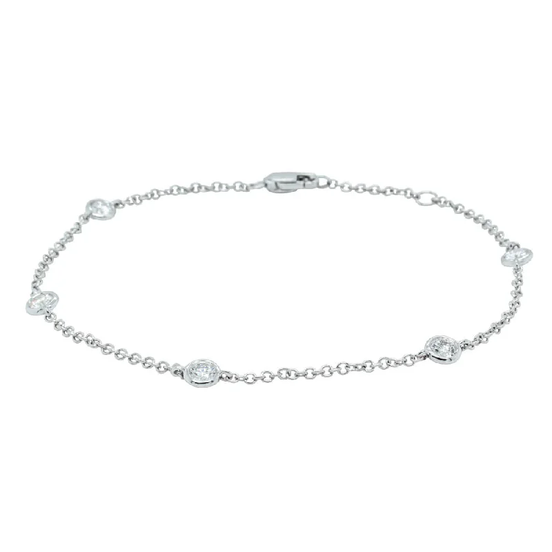 Buy More, Save More On Stunning Jewelry Pieces 18ct White Gold Diamond Chakra Bracelet