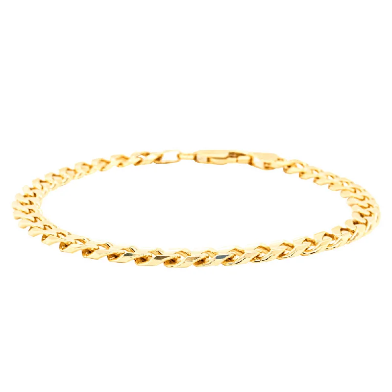 Best-Selling Jewelry Styles Now At Exclusive Discounts 9ct Yellow Gold Concave Bevel Curb Bracelet