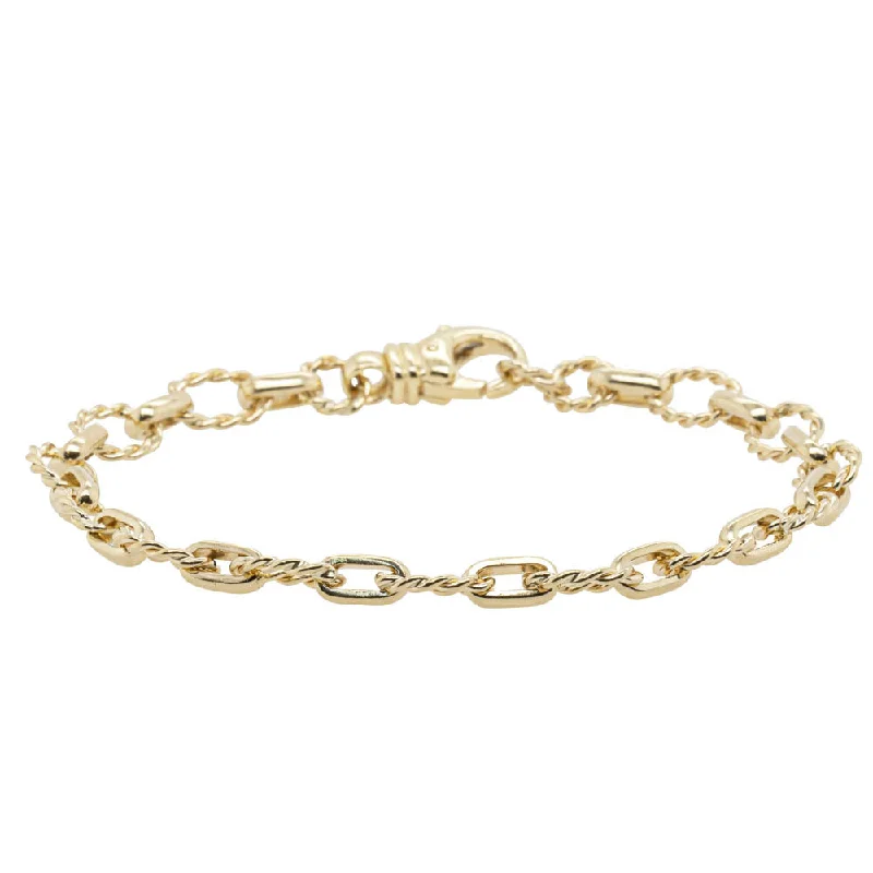 Flash Sale On Stunning Jewelry – Limited Stock Available 9ct Yellow Gold Twisted Belcher Bracelet