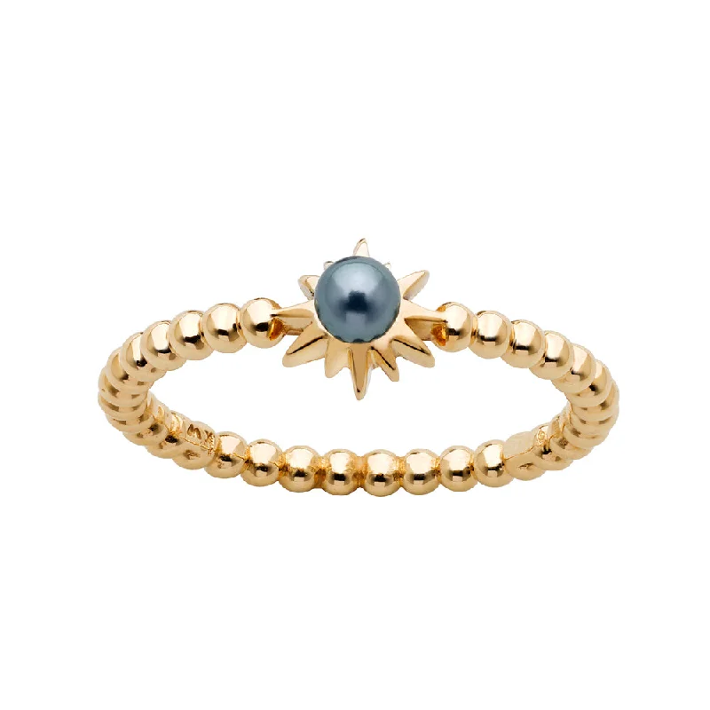 Handmade Pearl Jewelry For Timeless Elegance Karen Walker Temptation Ring - 9ct Yellow Gold